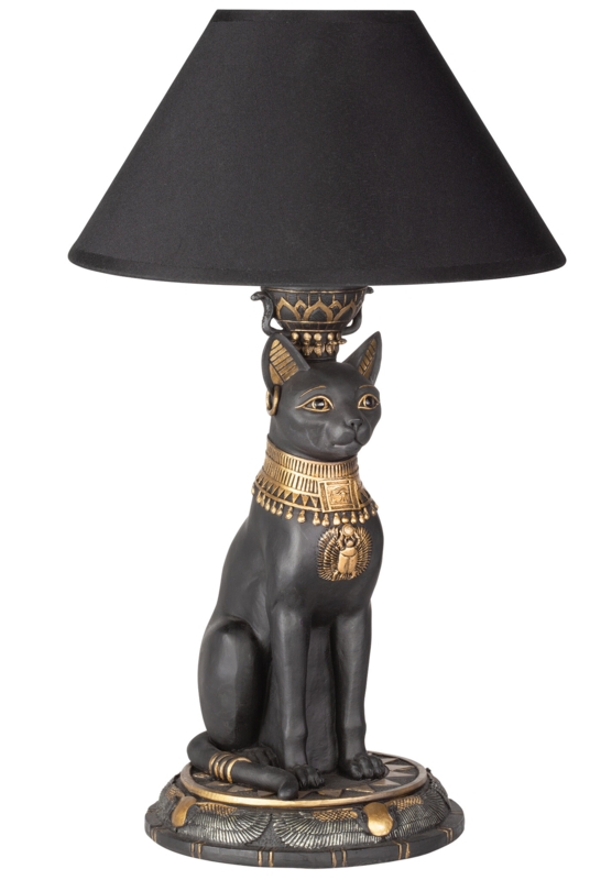 Royal Cat Goddess Bastet Table Lamp