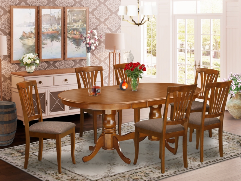 Ruhlman 7 - Piece Extendable Solid Wood Double Pedestal Dining Set