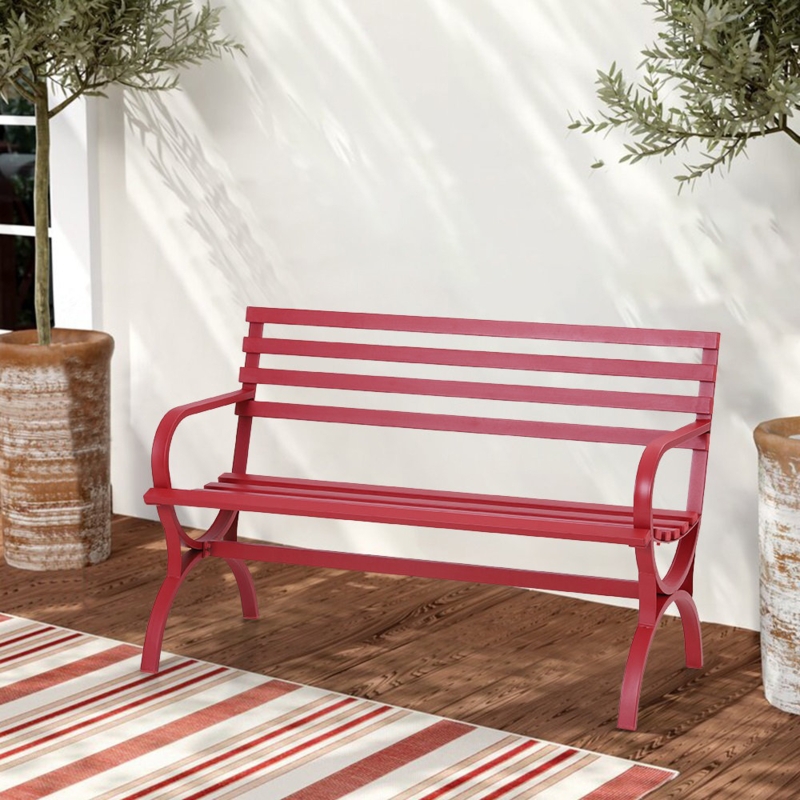 Rusko Metal Outdoor Bench