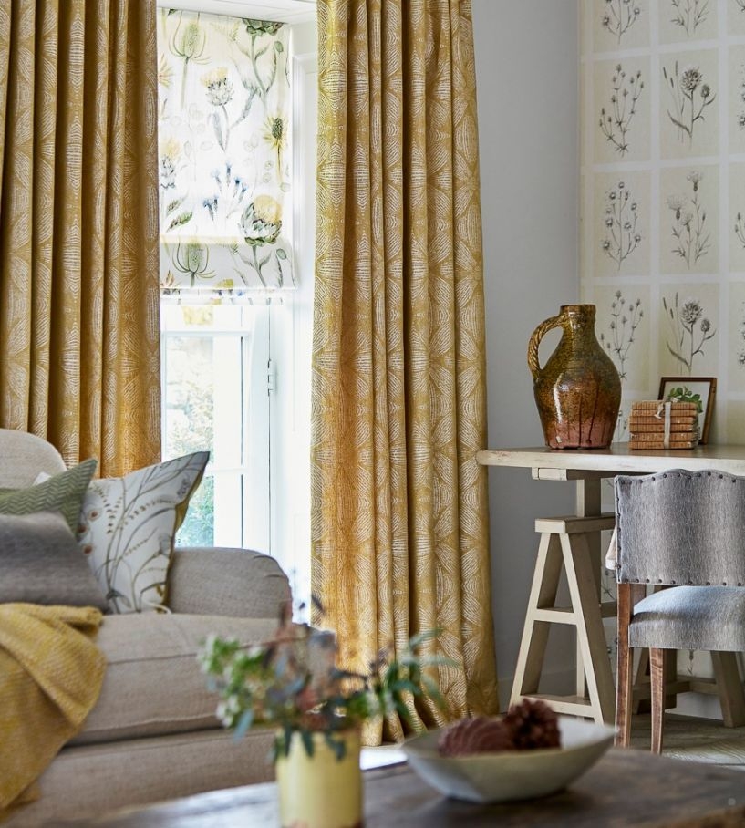 Sanderson - Sycamore Weave Fabric - Mustard Seed