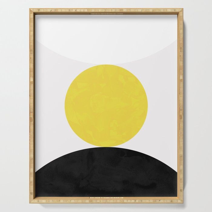 Serving Tray | Solar Eclipse by Georgiana Paraschiv - 18" x 14" x 1.75" - Society6