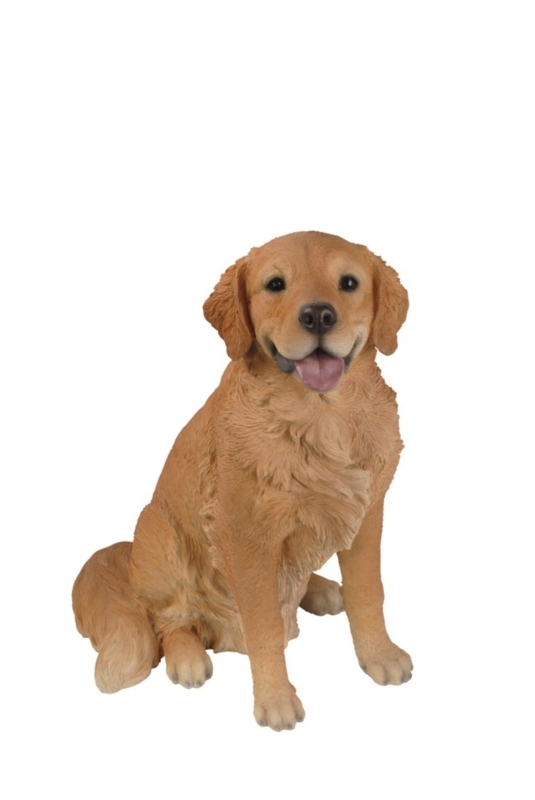 Sitting Dog Golden Retriever Statue
