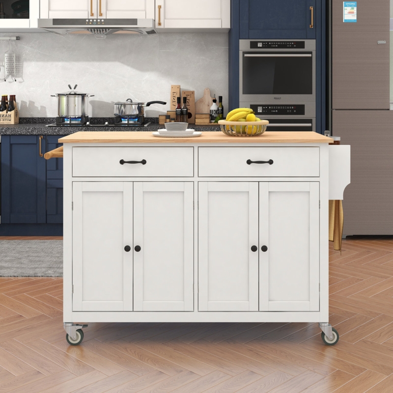 Solid Wood Kitchen Cart