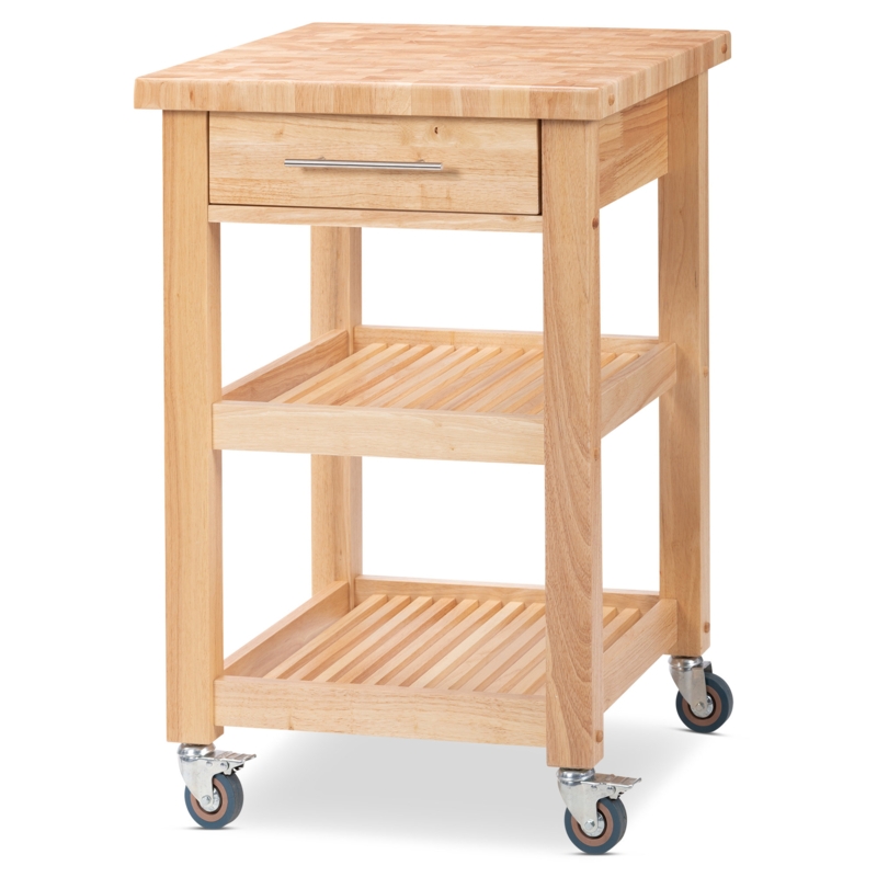 Solid Wood Kitchen Cart