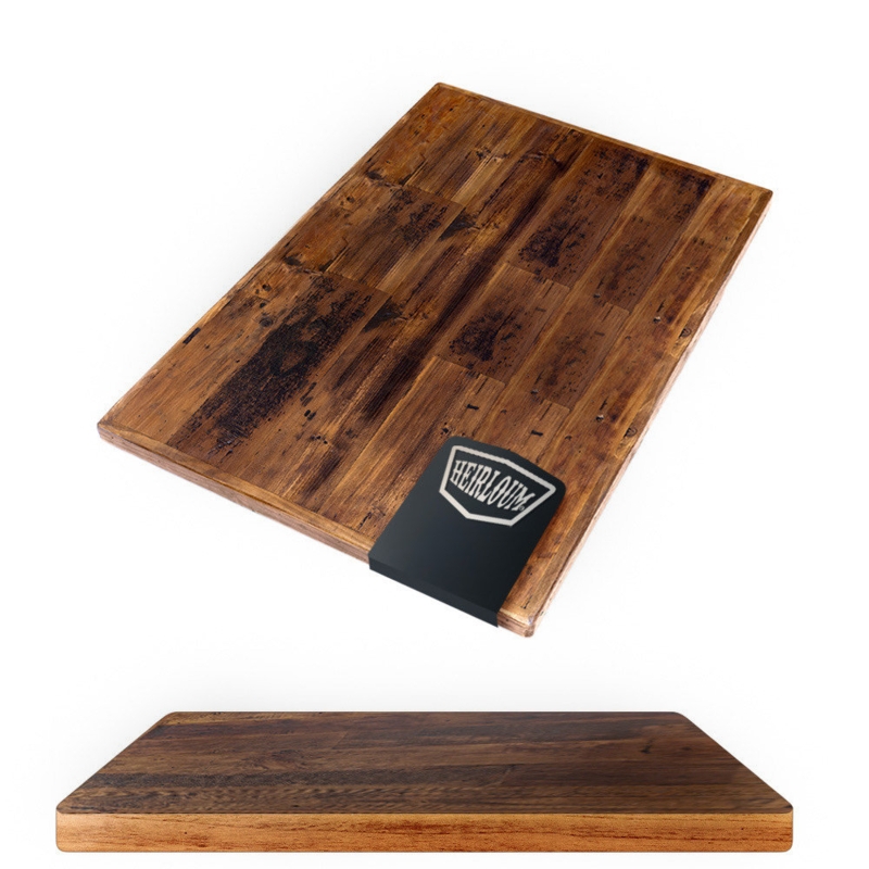 Solid Wood Rectangle Beveled Edge Table Top