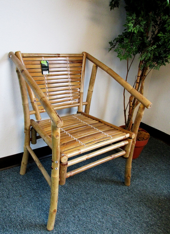Stackable Bamboo Lounge Chair, Set Of 2,  27"W X 25"D X 34"H (Set of 2)