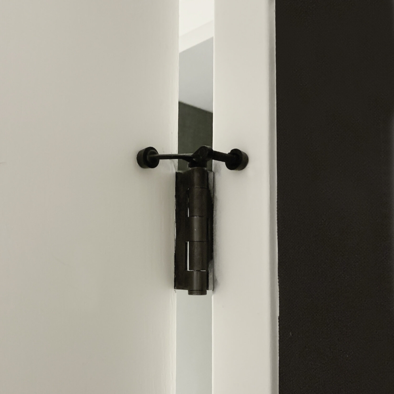 Standard 2-1/8 inch x 1-3/4 inch Zinc Hinge Pin Door Stop