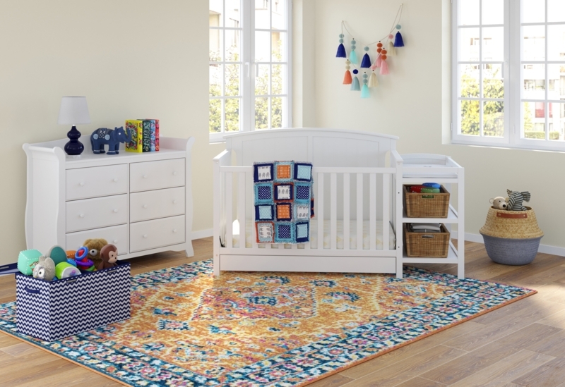 Stardust Convertible Standard Crib and Changer Combo Nursery Furniture Set