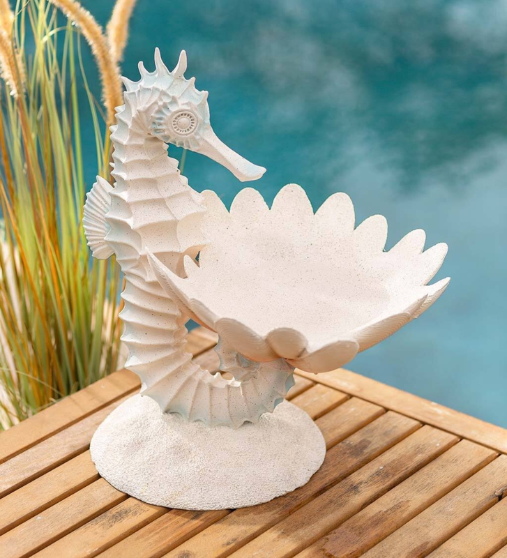 Stone Freestanding Decorative Bird Feeder