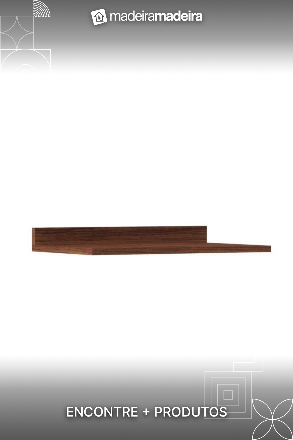 Tampo para Balco de Cozinha 70cm Viv Concept 951 Nogueira - KitS Paran