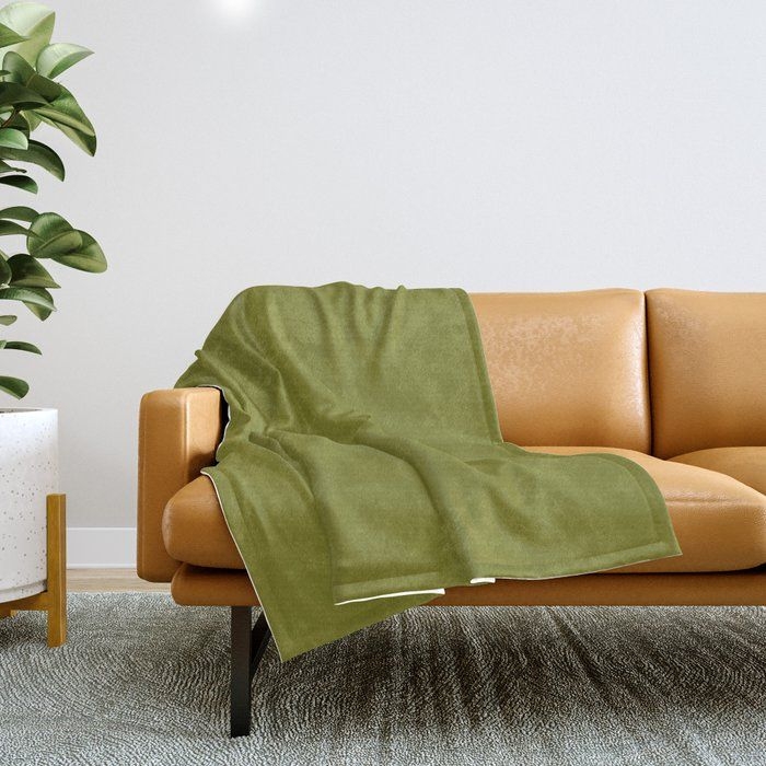 Throw Blanket | Solid Green (matcha Green) by Summer Sun Home Art - 51" x 60" Blanket - Society6