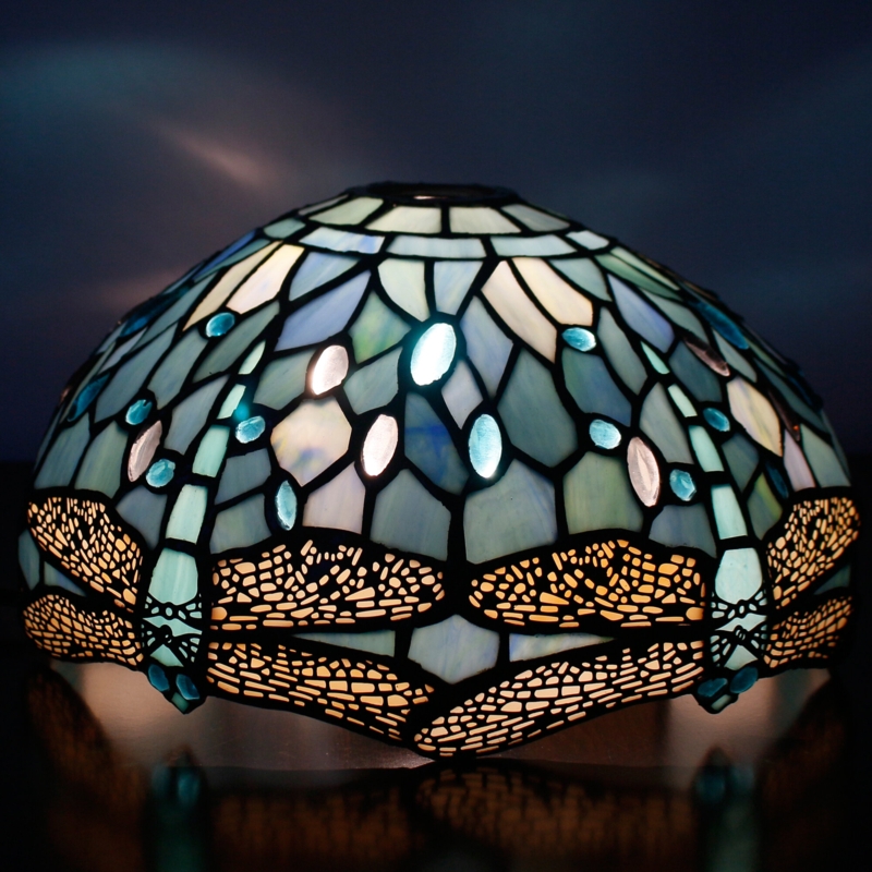 Painted Glass Lamp Shades