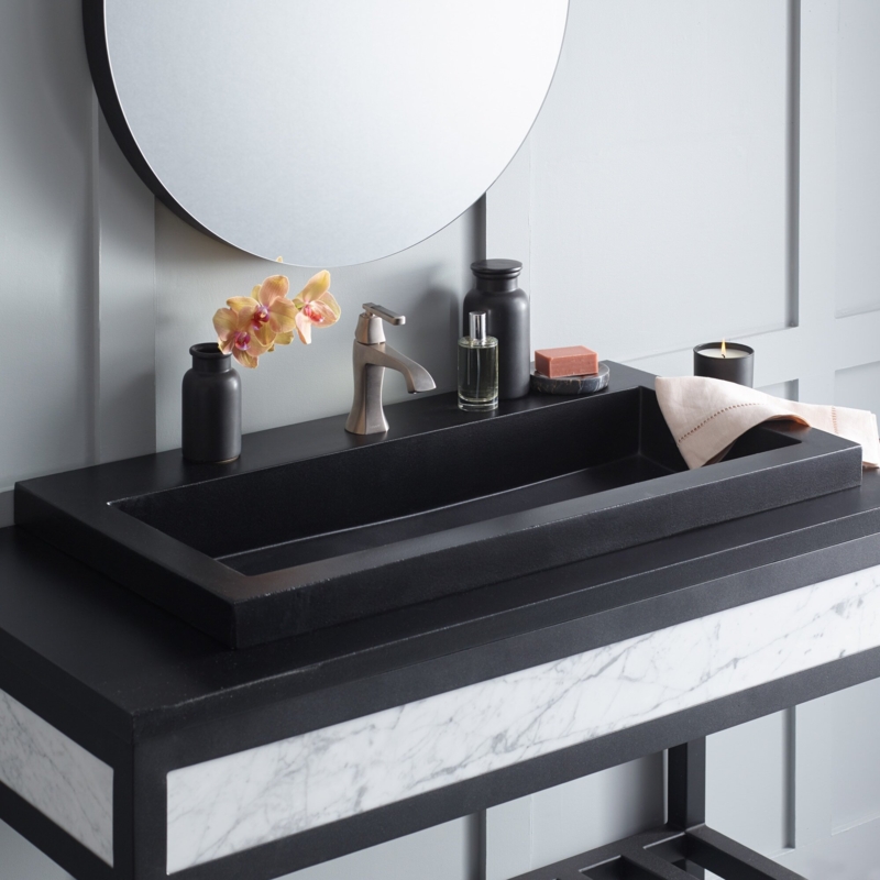 Trough Handmade Rectangular Bathroom Sink