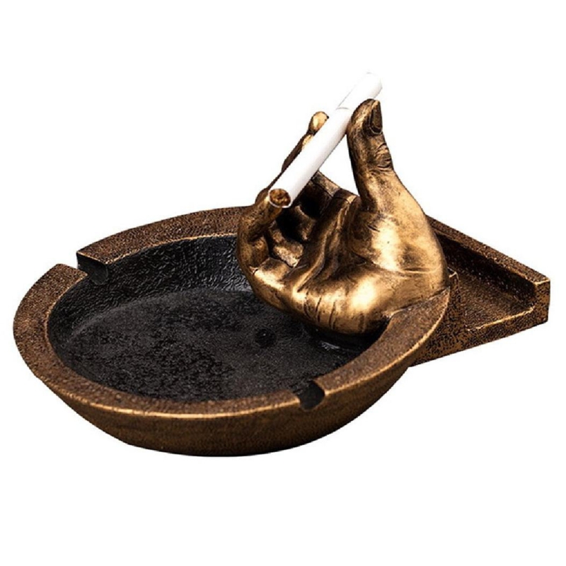 Umber Rea Brass Ashtray