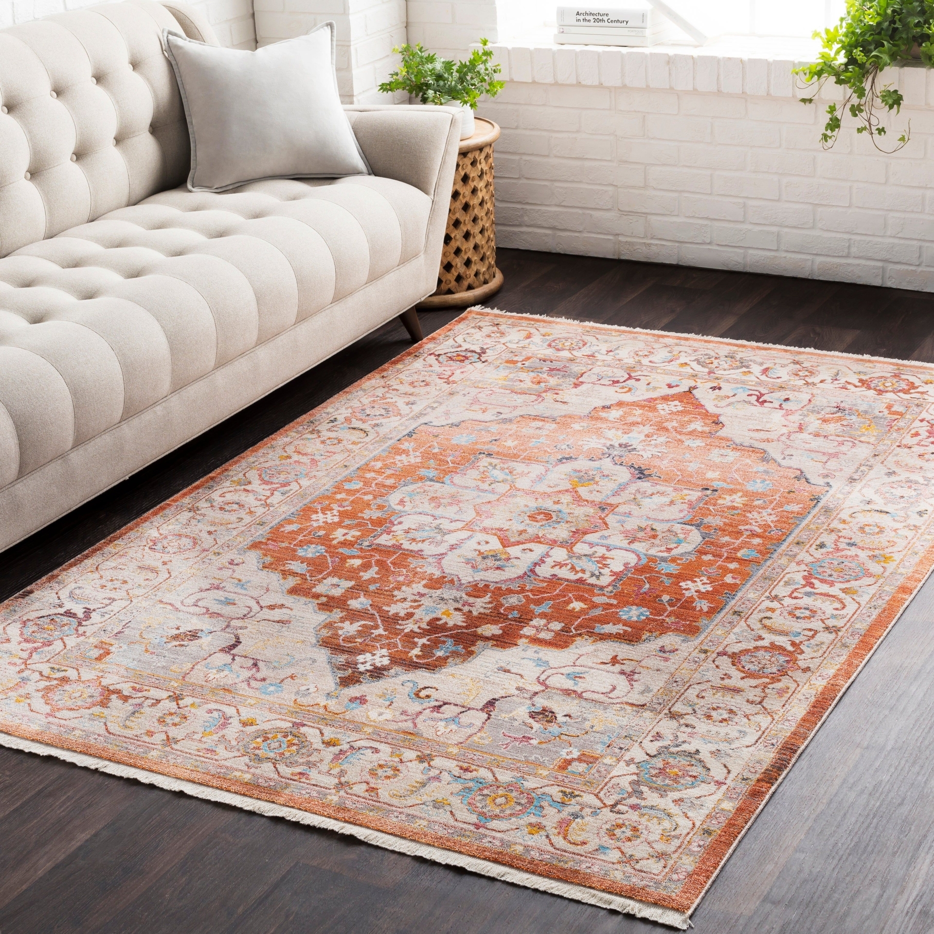 Vintage Persian Traditional Red and Beige Runner Rug - 2'7" x 9' Runner
