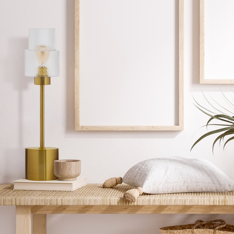 Wadlington 21.125"H Two-Tier Shade Table Lamp