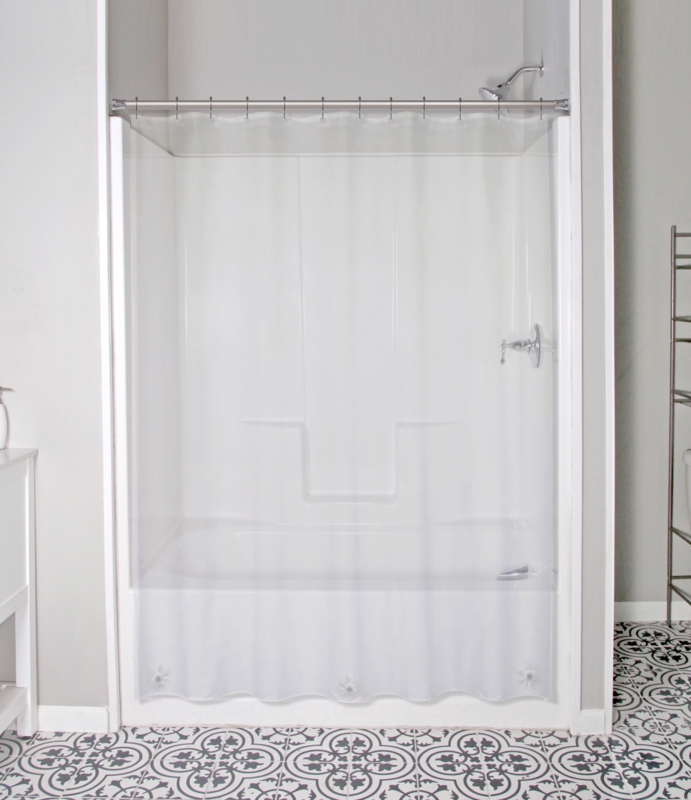 Wayfair Basics PEVA Solid Color Single Shower Liner