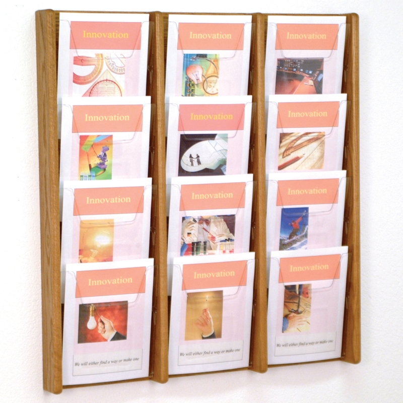 Wooden Mallet 33.5'' H Magazine Rack