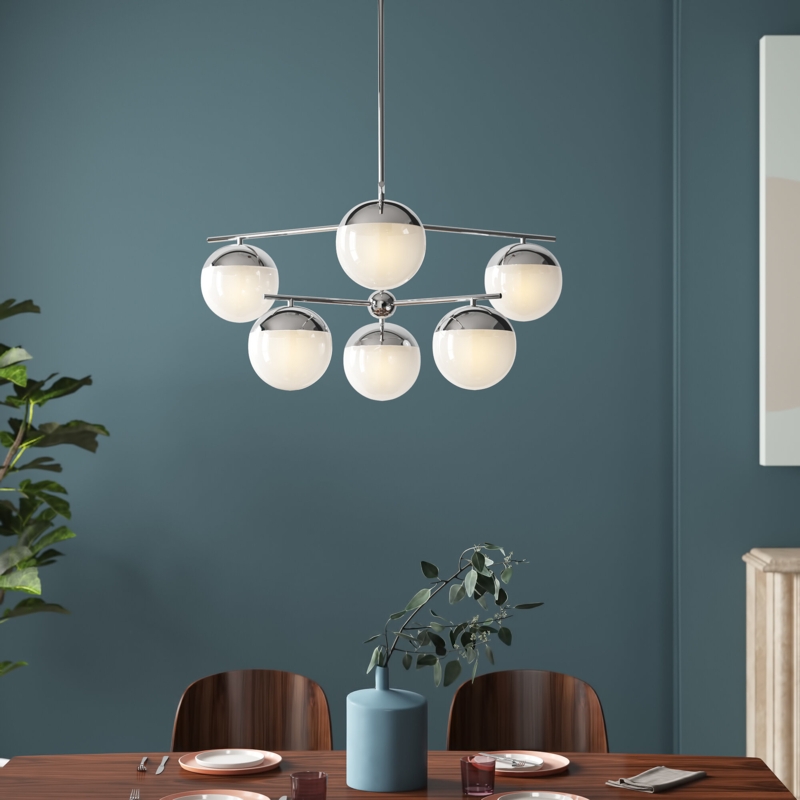 Yearby 6 - Light Dimmable Tiered Chandelier