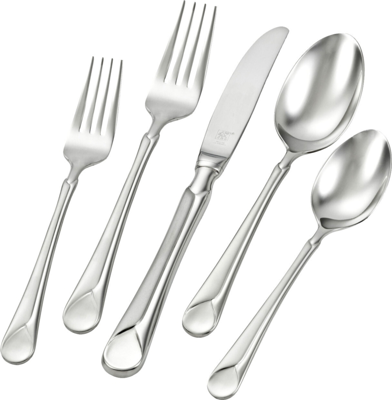 ZWILLING Provence 45-Piece 18/10 Stainless Steel Flatware Set, Silver