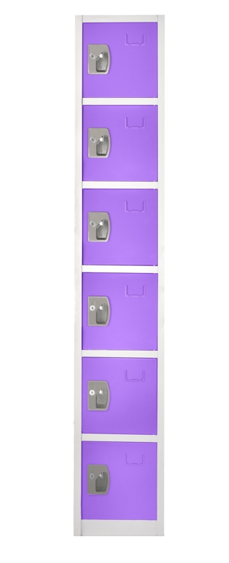 12'' Wide Steel 6-Tier School and Gym Locker
