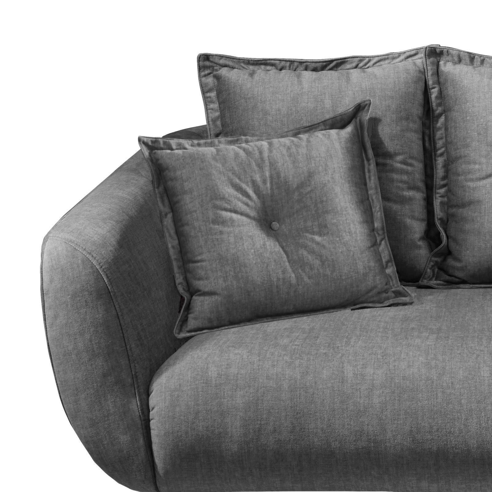2,5-Sitzer-Sofa Baggio Grau Velours