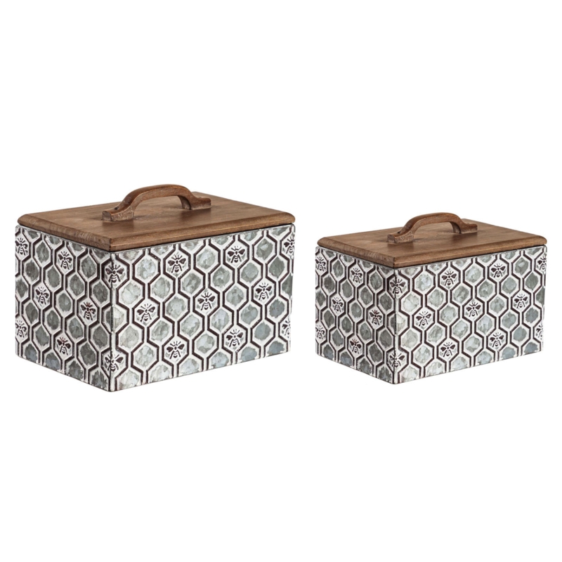 2 Piece Metal Box Set