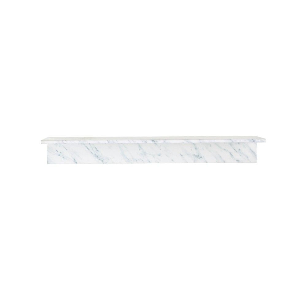 24" No Stud Needed Reversible Floating Shelf Marble - Simple Mount