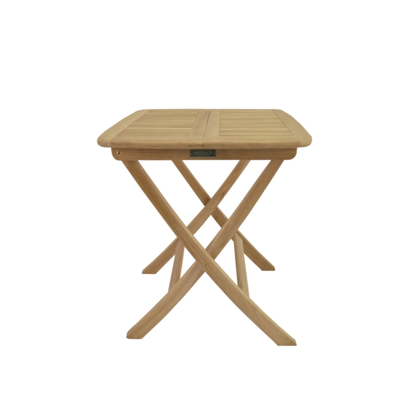 24'' Solid Wood Square Portable Folding Table