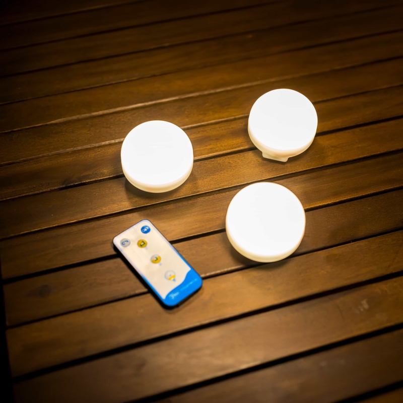 3" Battery Powered Integrated LED Outdoor Lantern Electric Candle (Set of 3)