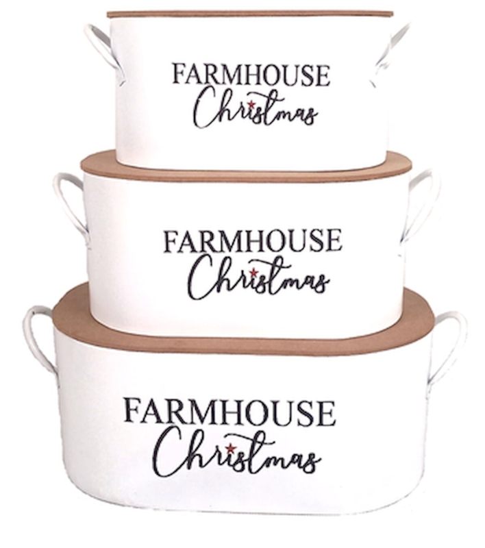 3 Piece Metal Bucket Set (Buckets Sold Separately)