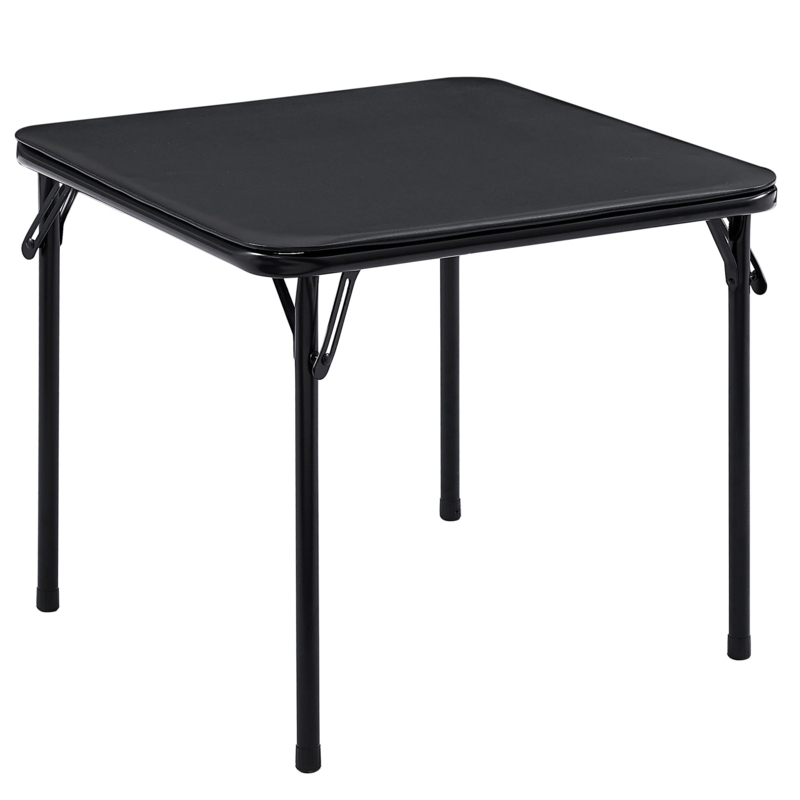 34" Folding Square Table Portable Plastic Dining Card Table For Kitchen Or Outdoor Party Wedding