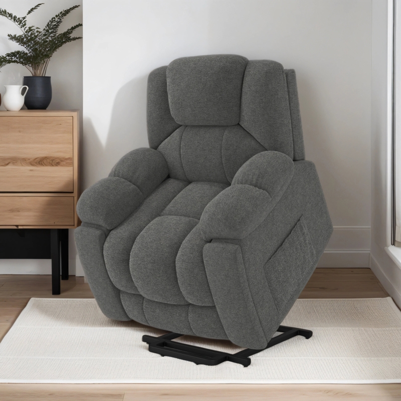 40.6" W Oversize Power Lift Recliner Chair With Massage & Heating
