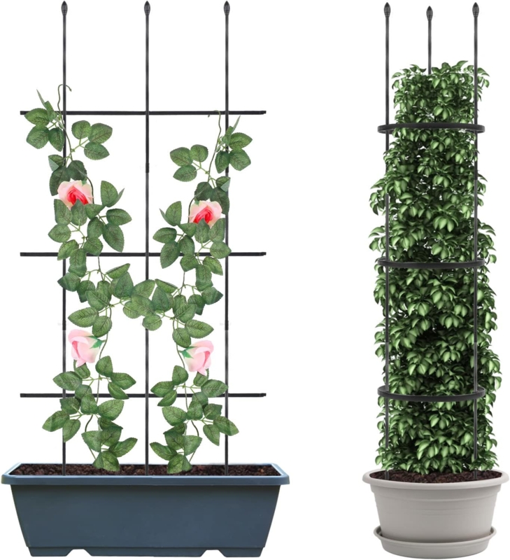 47.2'' H x 7.8'' W Steel Obelisk Trellis