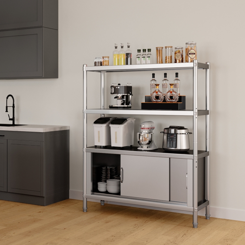 48'' W Stainless Steel Shelving Unit