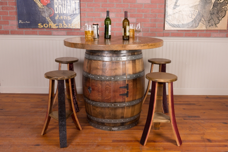 5 - Piece Solid Wood Pedestal Dining Set