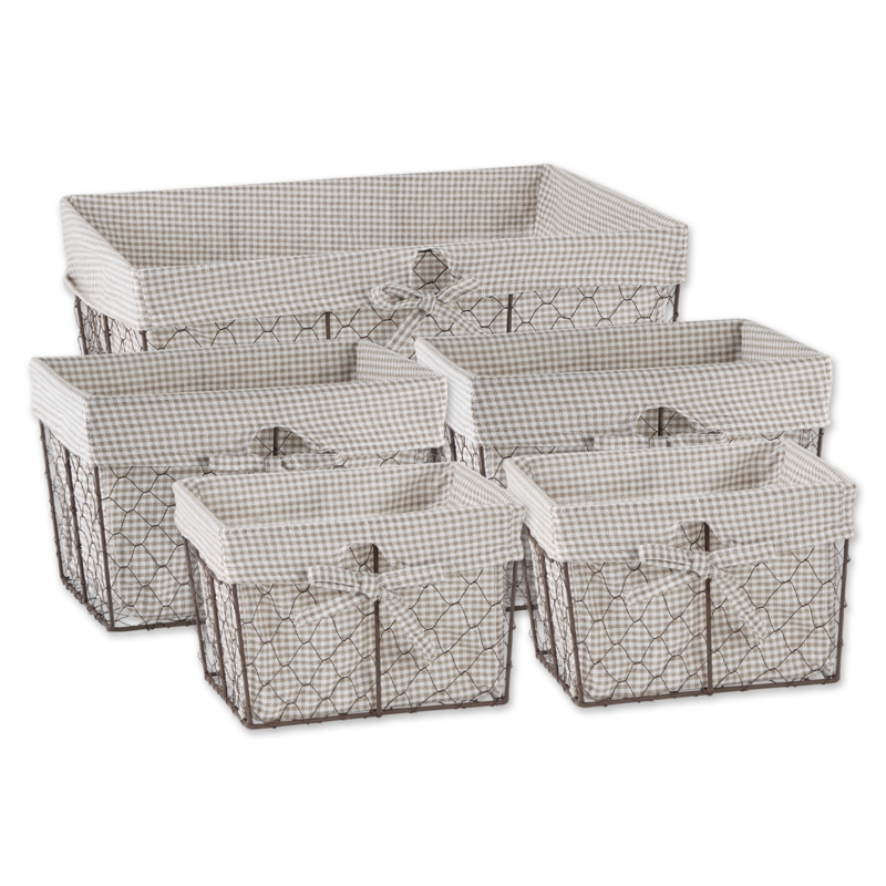 5 Piece Wire Basket Set