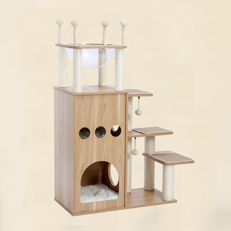 51" Wooden Luxury Cat Tree
