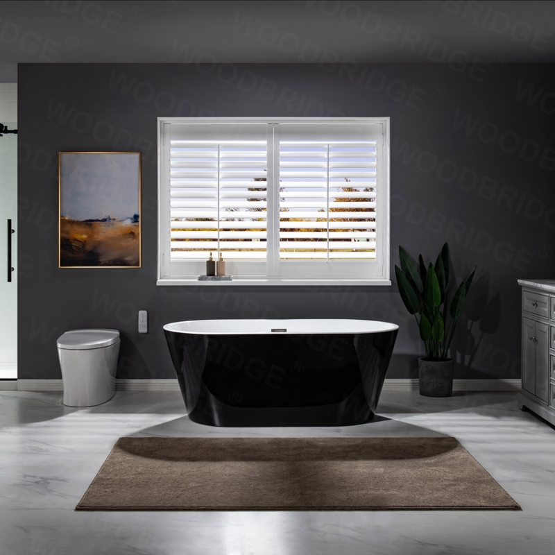 59'' x 29.5'' Freestanding Soaking Acrylic Bathtub