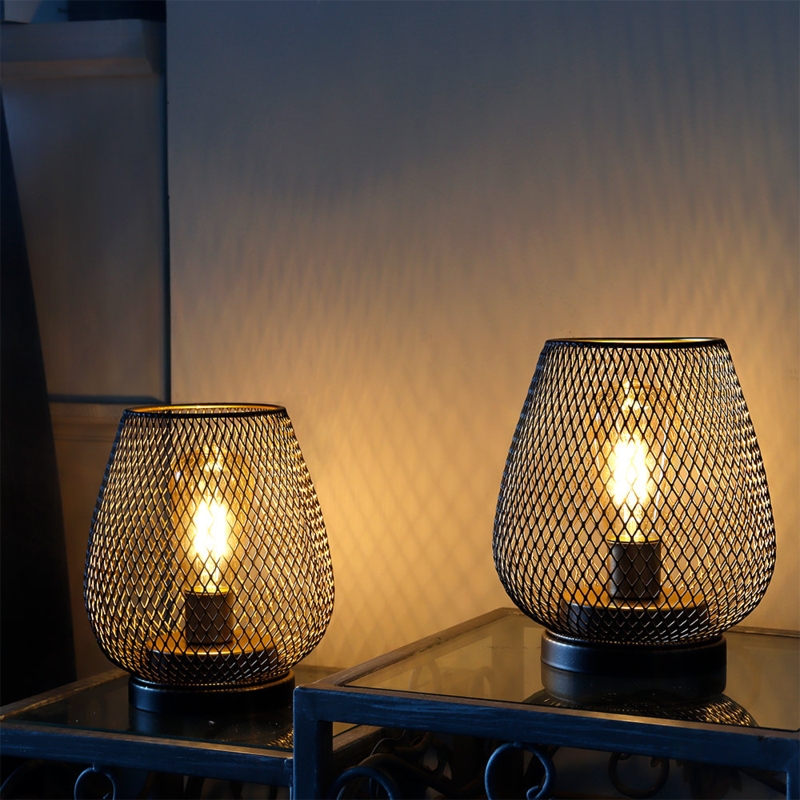 6.7'' Battery Powered Integrated LED Outdoor Lantern (Set of 2)