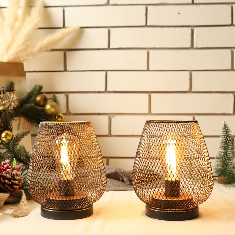 6.7" Battery Powered Outdoor Table Lamp (Set of 2)
