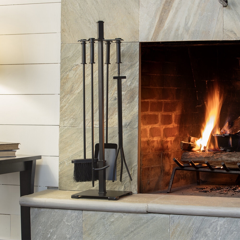 Abbylynn 5 Piece Steel Fireplace Tool Set