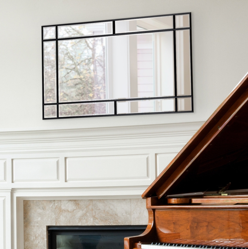 Adinel Engineered Wood Flat Wall Mirror
