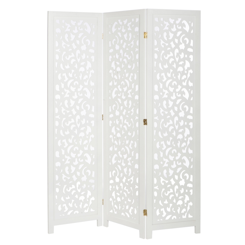 Aesa 67'' H Solid Wood Folding Room Divider