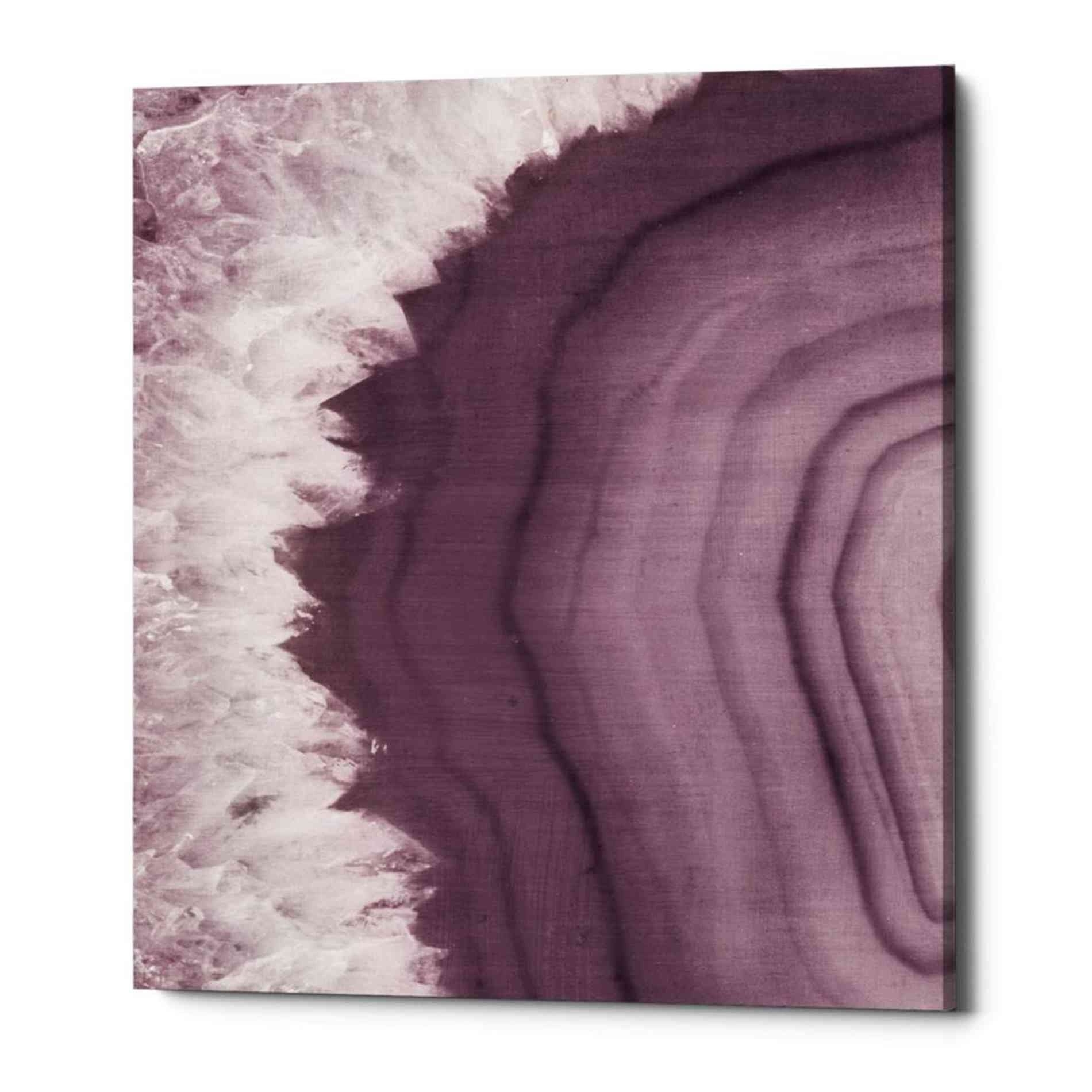 Agate Geode I PLUM by Wild Apple Portfolio, Canvas Wall Art