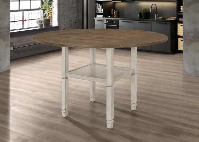 Aleksi Extendable Solid Wood Base Dining Table