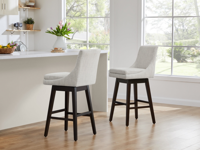 Aleksy Swivel Counter & Bar Stool (Set of 2)