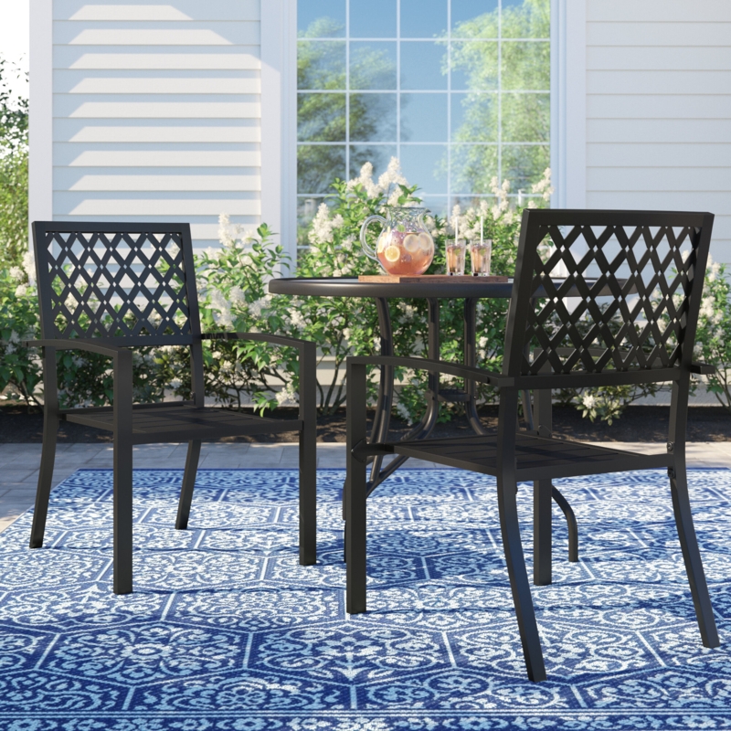 Alyah Outdoor Stacking Dining Armchair