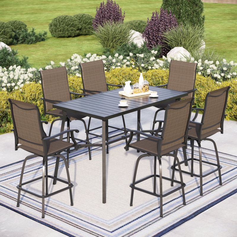 Alyne 6 - Person Rectangular Outdoor Dining Set