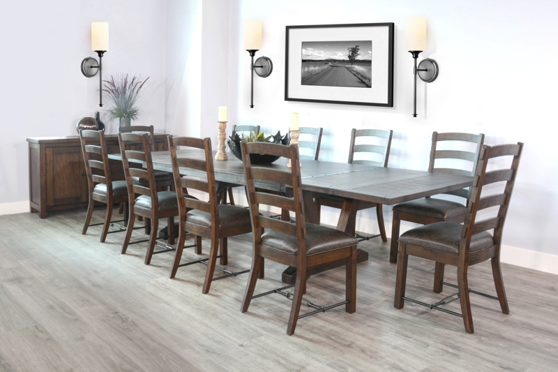 Ameet 11 - Piece Extendable Double Pedestal Dining Set